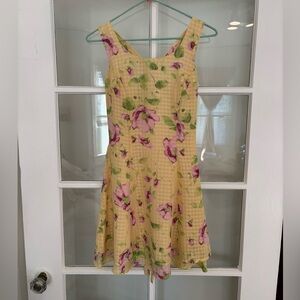 Vintage Floral Mini Dress Size 3